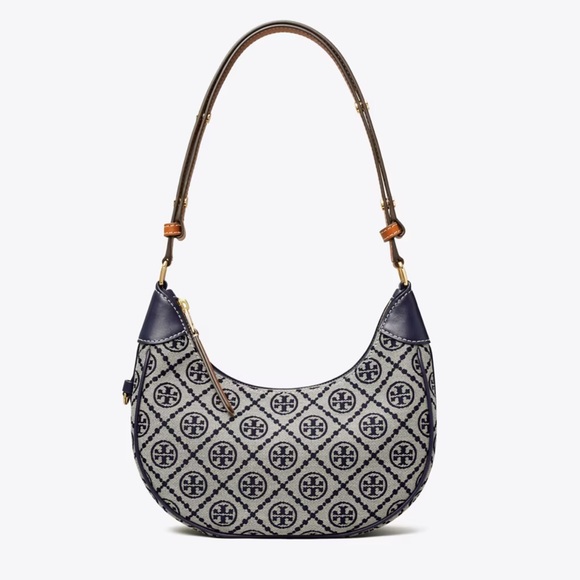 Tory Burch Blue and Tan Shoulder Bag - Picture 12 of 12